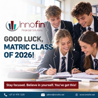 Good luck, Matric Class of 2026!

As you prepare for your final exams, everyone at Innofin Financial Solutions is cheering you on.

Trust your preparation, take each paper one question at a time, and remember to make time for rest. Your hard work has brought you this far.

Stay focused. Believe in yourself. You’ve got this! 💙

#Matric2026 #GoodLuckMatric #Innofin